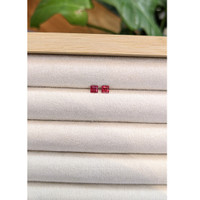 0.58 Ct.Tw.Total Carat Weight Ruby Pair from Mozambique Life Style