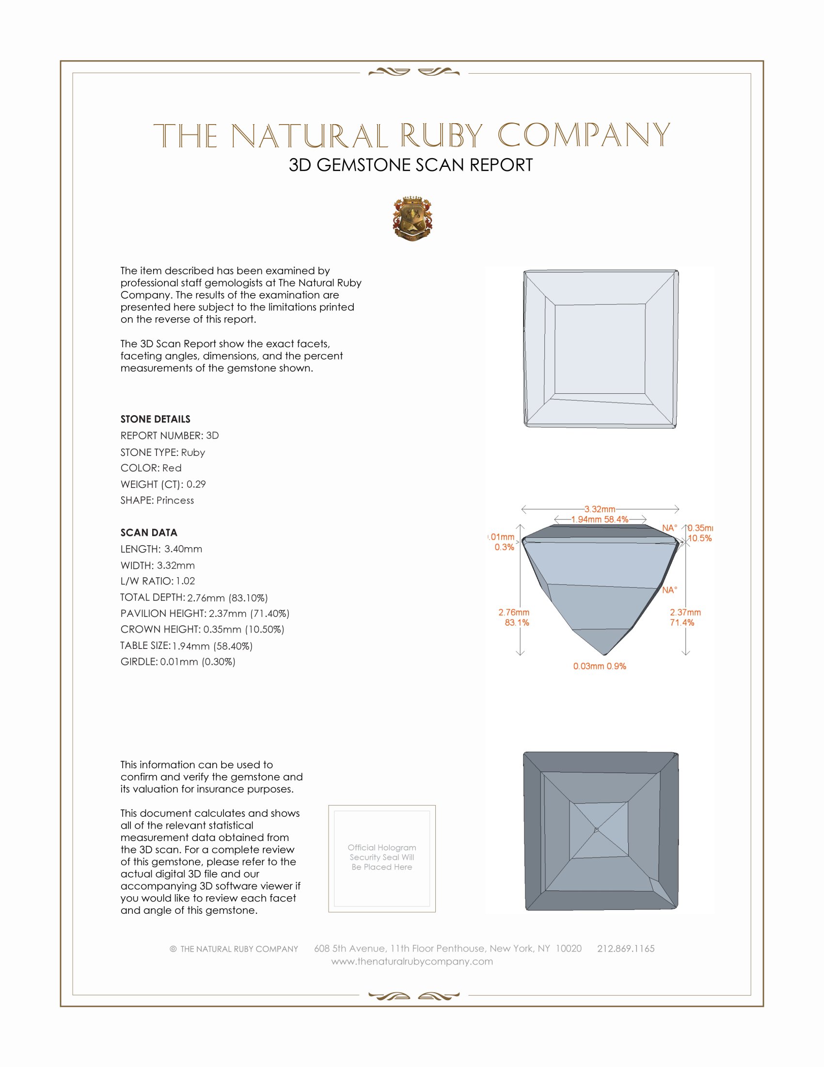 0.58 Ct.Tw. Ruby Pair from Mozambique