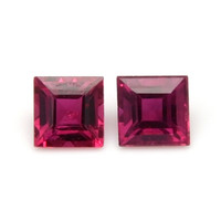 0.54 Ct.Tw.Total Carat Weight Ruby Pair from Mozambique Video