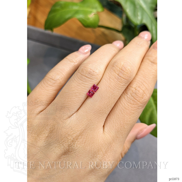 0.54 Ct.Tw. Ruby Pair from Mozambique