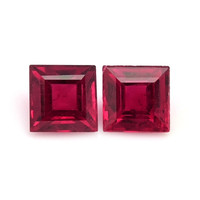 0.54 Ct.Tw.Total Carat Weight Ruby Pair from Mozambique Video
