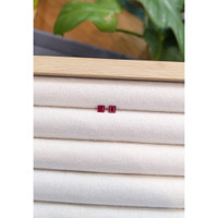0.54 Ct.Tw.Total Carat Weight Ruby Pair from Mozambique Life Style