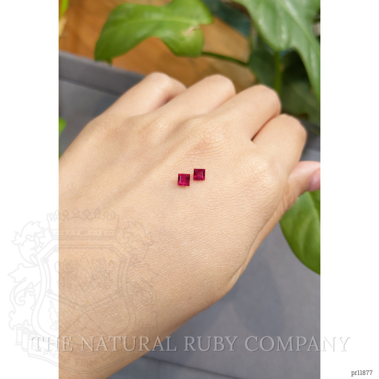 0.60 Ct.Tw. Ruby Pair from Mozambique