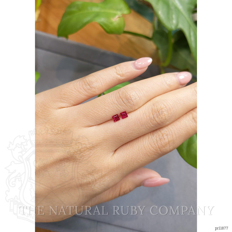 0.60 Ct.Tw. Ruby Pair from Mozambique