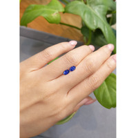 0.96&nbsp;Ct.Tw.Total Carat Weight Blue Sapphire Pair from Madagascar Life Style