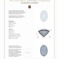 0.96&nbsp;Ct.Tw.Total Carat Weight Blue Sapphire Pair from Madagascar 3 D Scan Report