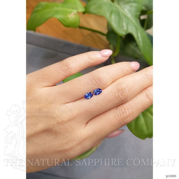 1.00 Ct.Tw. Blue Sapphire Pair from Madagascar