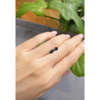 0.98&nbsp;Ct.Tw.Total Carat Weight Blue Sapphire Pair from Madagascar Life Style