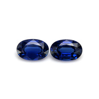 1.17&nbsp;Ct.Tw.Total Carat Weight Blue Sapphire Pair from Madagascar Video