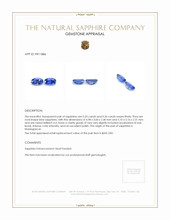 0.69&nbsp;Ct.Tw.Total Carat Weight Blue Sapphire Pair from Madagascar Appraisal