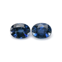 0.97&nbsp;Ct.Tw.Total Carat Weight Blue Sapphire Pair from Madagascar Video