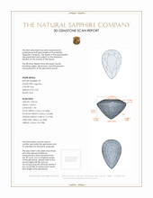 1.00 Ct.Tw.Total Carat Weight Blue Sapphire Pair from Madagascar 3 D Scan Report
