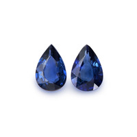 0.91&nbsp;Ct.Tw.Total Carat Weight Blue Sapphire Pair from Madagascar Video