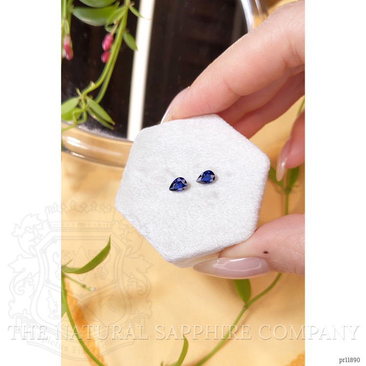 0.91 Ct.Tw. Blue Sapphire Pair from Madagascar