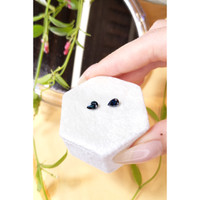 1.10&nbsp;Ct.Tw.Total Carat Weight Blue Sapphire Pair from Madagascar Life Style