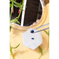 1.16&nbsp;Ct.Tw.Total Carat Weight Blue Sapphire Pair from Madagascar Life Style