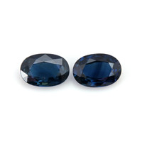 1.28&nbsp;Ct.Tw.Total Carat Weight Blue Sapphire Pair from Madagascar Video