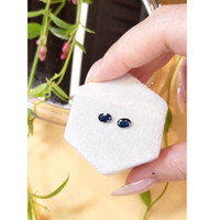 1.28&nbsp;Ct.Tw.Total Carat Weight Blue Sapphire Pair from Madagascar Life Style