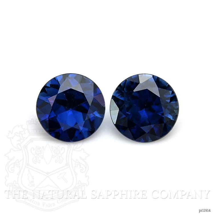 0.79 Ct.Tw. Blue Sapphire Pair from Ceylon (Sri Lanka)