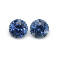 0.65&nbsp;Ct.Tw.Total Carat Weight Blue Sapphire Pair from Madagascar Video