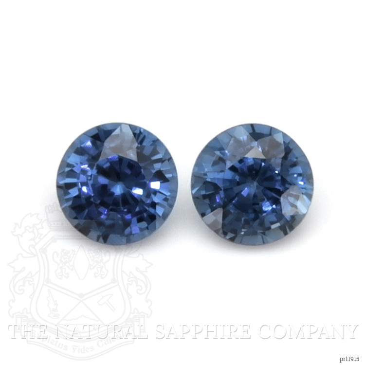 0.65 Ct.Tw. Blue Sapphire Pair from Madagascar