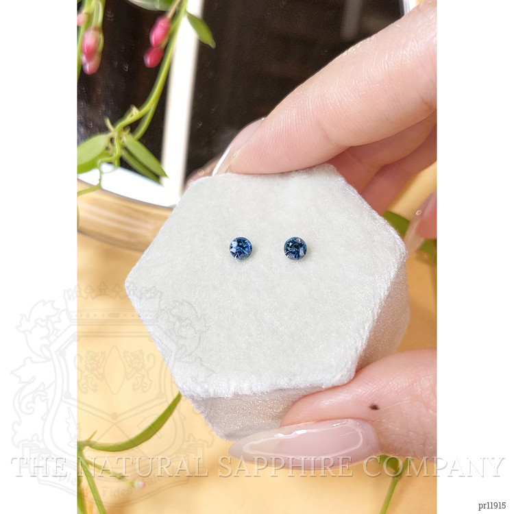 0.65 Ct.Tw. Blue Sapphire Pair from Madagascar