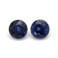 0.90&nbsp;Ct.Tw.Total Carat Weight Blue Sapphire Pair from Madagascar Video