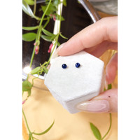 0.90&nbsp;Ct.Tw.Total Carat Weight Blue Sapphire Pair from Madagascar Life Style