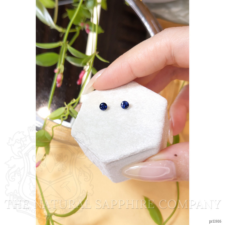 0.90 Ct.Tw. Blue Sapphire Pair from Madagascar