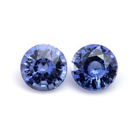 1.30&nbsp;Ct.Tw.Total Carat Weight Blue Sapphire Pair from Ceylon (Sri Lanka) Video