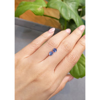 1.30&nbsp;Ct.Tw.Total Carat Weight Blue Sapphire Pair from Ceylon (Sri Lanka) Life Style