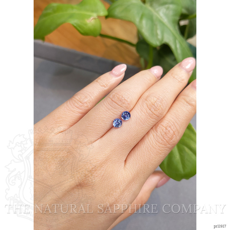 1.30 Ct.Tw. Blue Sapphire Pair from Ceylon (Sri Lanka)