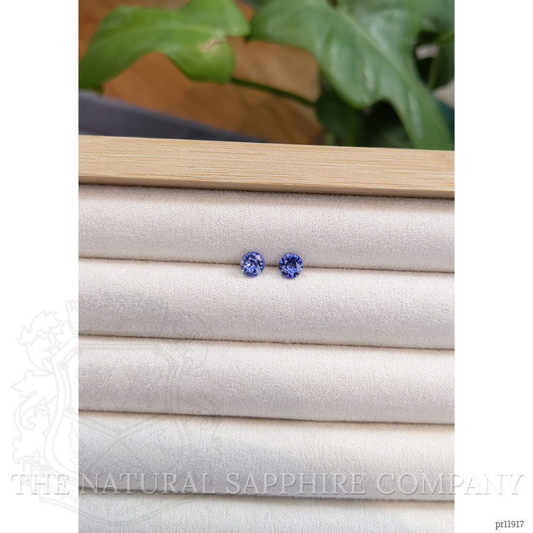 1.30 Ct.Tw. Blue Sapphire Pair from Ceylon (Sri Lanka)