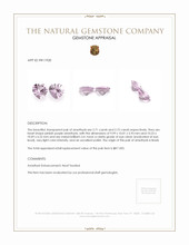 5.43 Ct.Tw.Total Carat Weight Amethyst Pair from Brazil Appraisal