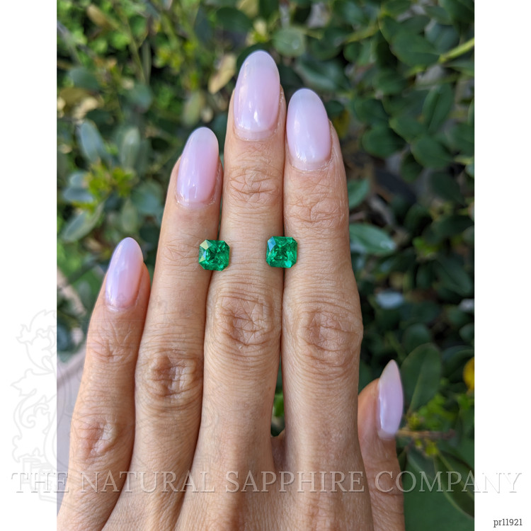 2.44 Ct.Tw. Emerald Pair from Zambia