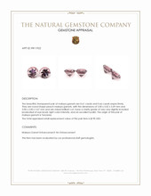 1.27 Ct.Tw.Total Carat Weight Malaya Garnet Pair from Tanzania Appraisal