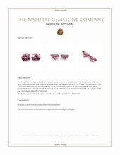 1.78 Ct.Tw.Total Carat Weight Malaya Garnet Pair from Tanzania Appraisal