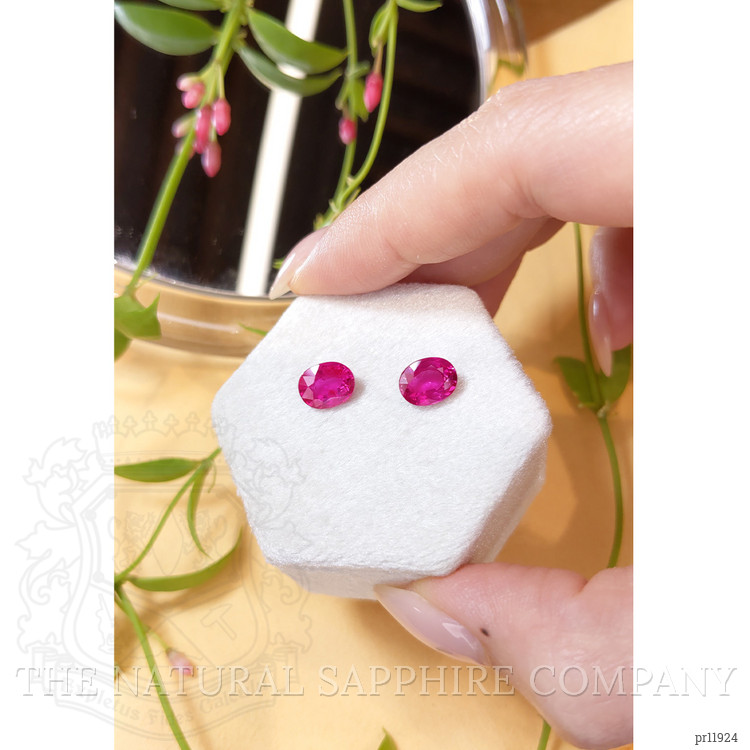 4.17 Ct.Tw. Pink Sapphire Pair from Ceylon (Sri Lanka)