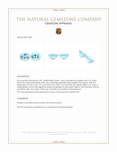 1.10 Ct.Tw.Total Carat Weight Paraiba Tourmaline Pair from Mozambique Appraisal