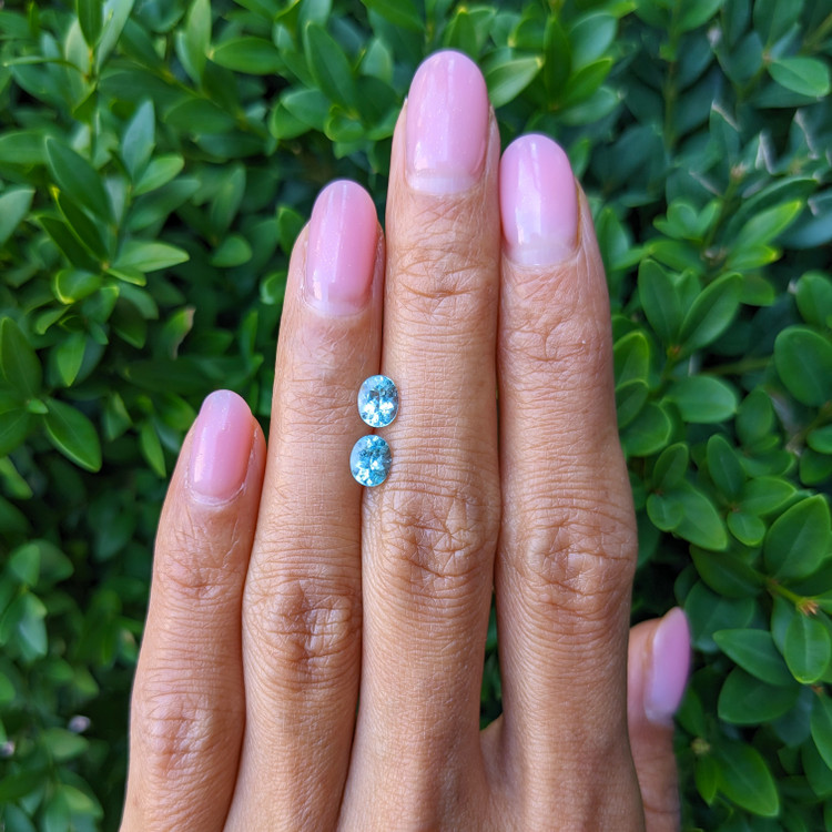 1.10 Ct.Tw. Paraiba Tourmaline Pair from Mozambique