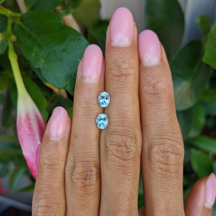 1.10 Ct.Tw. Paraiba Tourmaline Pair from Mozambique