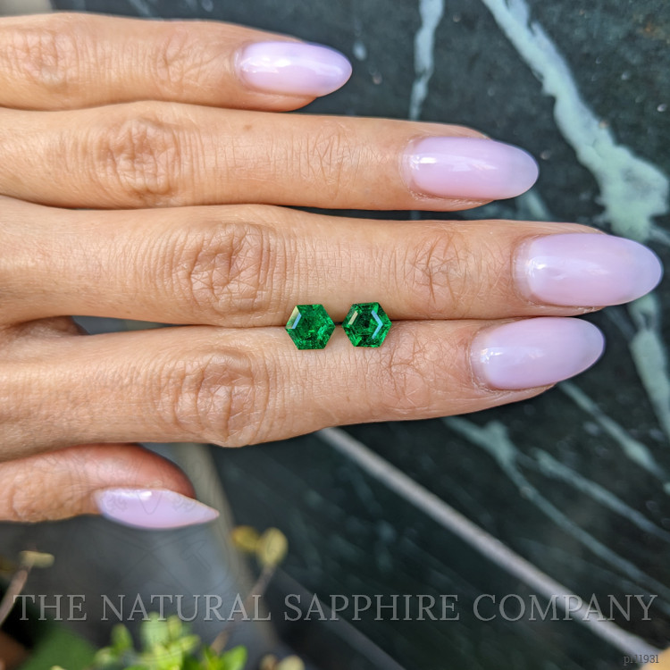 1.80 Ct.Tw. Emerald Pair from Zambia