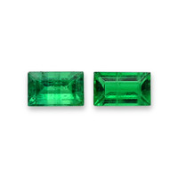 0.54 Ct.Tw.Total Carat Weight Emerald Pair from Afghanistan Video