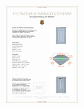 0.54&nbsp;Ct.Tw.Total Carat Weight Emerald Pair from Afghanistan 3 D Scan Report