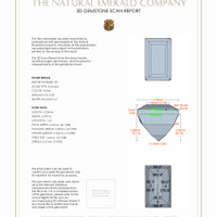 0.54&nbsp;Ct.Tw.Total Carat Weight Emerald Pair from Afghanistan 3 D Scan Report