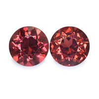 1.78 Ct.Tw. Round Almandine Garnet Pair