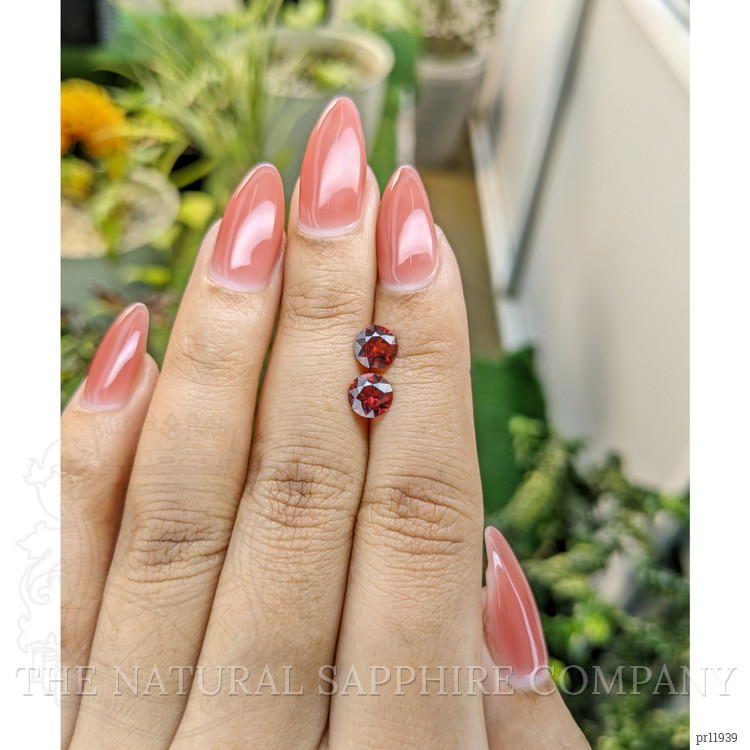 1.78 Ct.Tw. Almandine Garnet Pair from Ceylon (Sri Lanka)