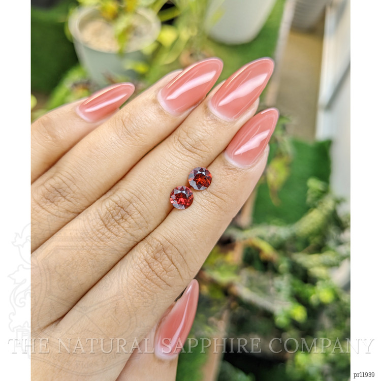 1.78 Ct.Tw. Almandine Garnet Pair from Ceylon (Sri Lanka)