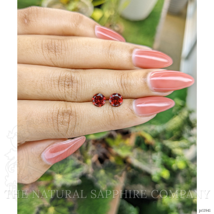 2.07 Ct.Tw. Almandine Garnet Pair from Ceylon (Sri Lanka)