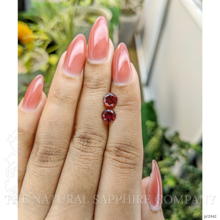 2.04 Ct.Tw. Almandine Garnet Pair from Ceylon (Sri Lanka)